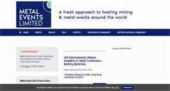 Desktop Screenshot of metalevents.com